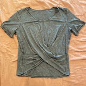 Lululemon cross front shirt grey